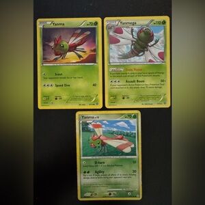 Yanma and Yanmega Trading Card Set